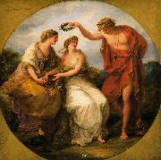 Angelica Kauffmann Beauty Directed by Prudence, Wreathed by Perfection oil painting on canvas
